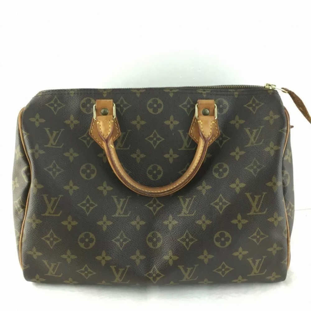 Louis Vuitton Monogram Logo Speedy 30 Dr. HandBag Purse - Picture 2 of 8